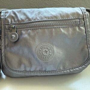 Kipling Metallic Silver Crossbody Bag